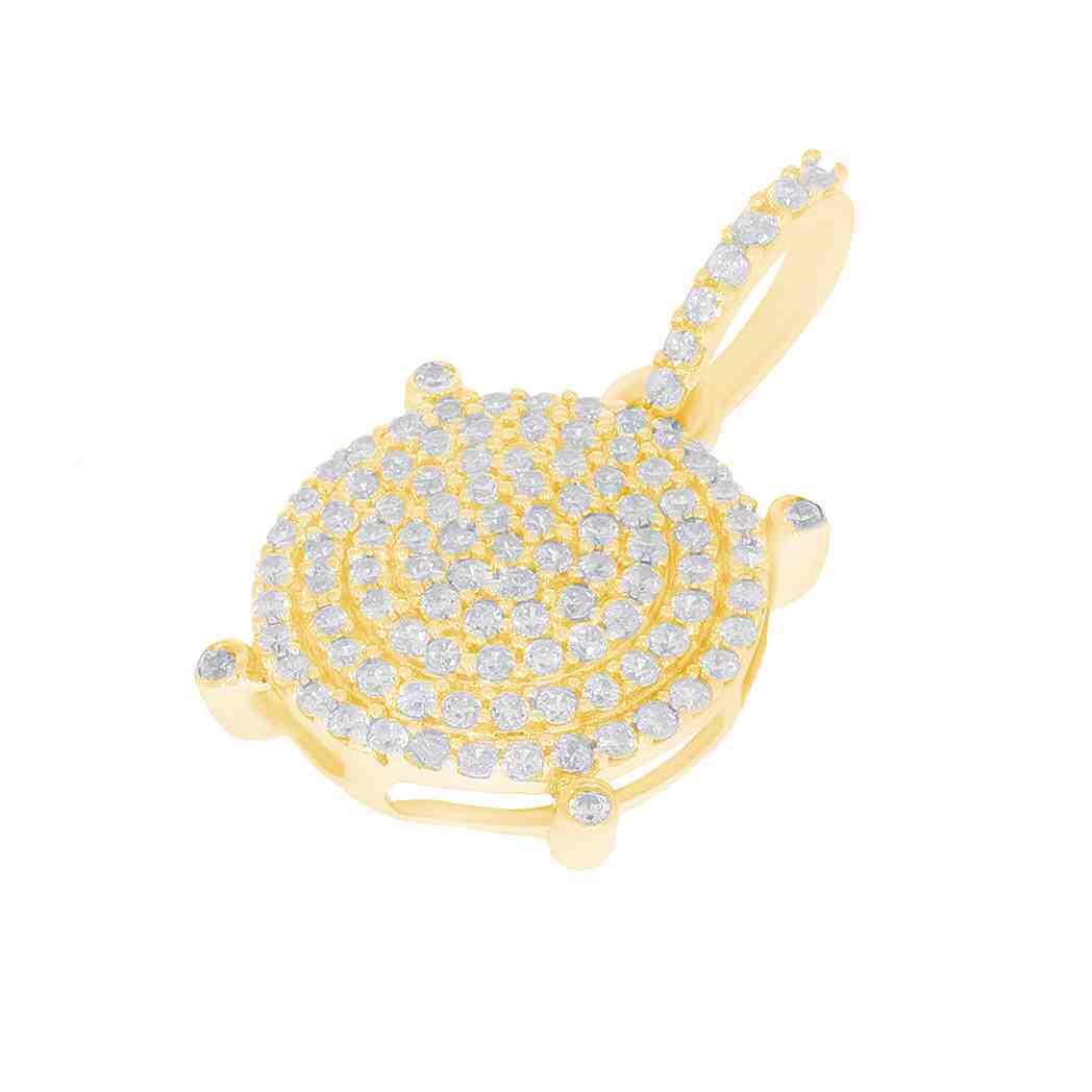 Cluster Circle Charm Pendant ER23089APD
